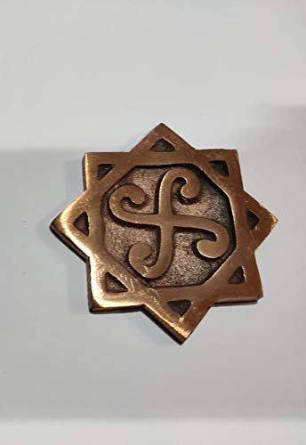 Spiral Swastik Copper 3 inch