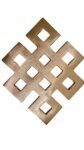 Shubh Sanket Vastu Copper Infinity Symbol Hanging, Endless Knot Wall Hanging (Size:- 6x4.5 Inches, 255 Grams)