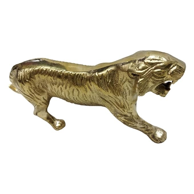 Brass Jaguar Tiger 9.5 x 4.5 Inches