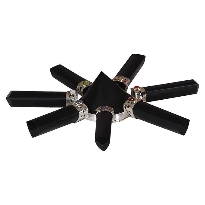 Black Tourmaline Energy Generator- Changes Negative Energies into Positive - Helps in Bringing Peace - 5 Inches