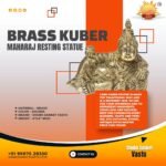 Shubh Sanket Vastu Brass New Kuber 8 inches 2.200kg