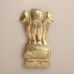 brass ashok stambh wall hanging