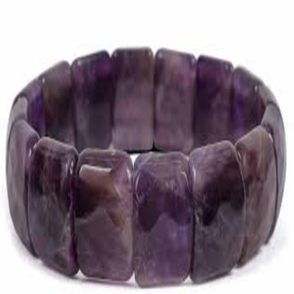 Amethyst Flat Bracelet