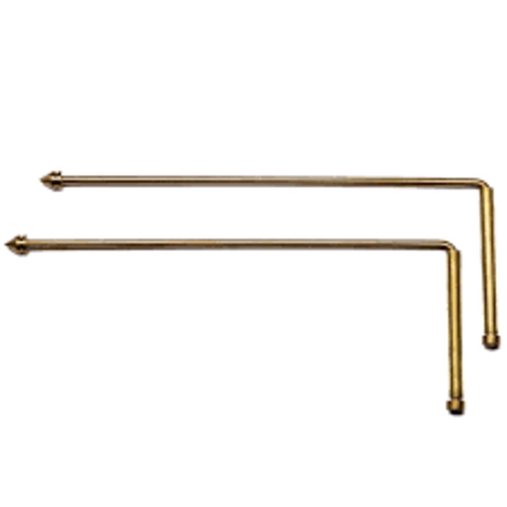 Brass L Dowsing Rod Without Bearing 12 Inches