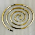 Brass Round Helix 9 Inches