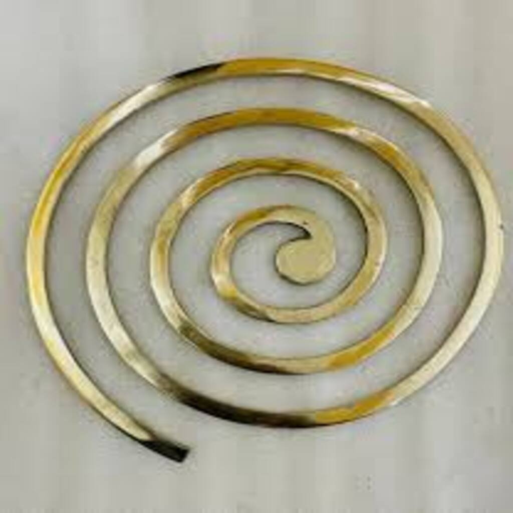Brass Round Helix 9 Inches