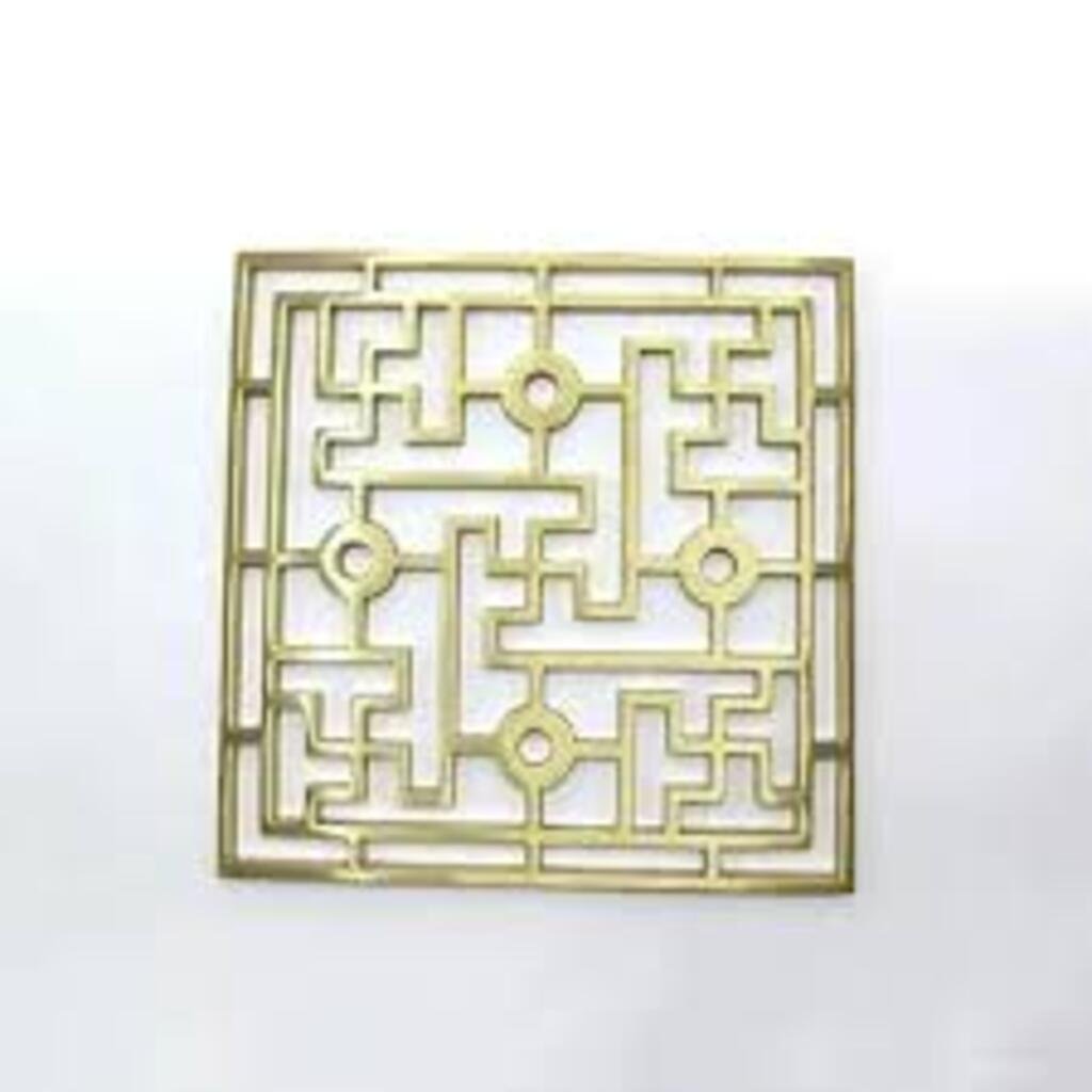 Brass Swastik Plate Yantra 6 Inches