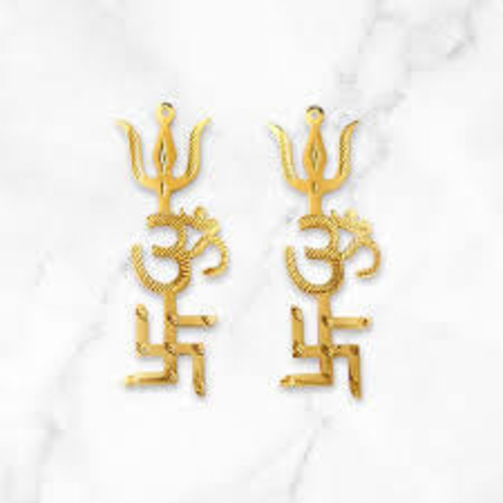 Brass Trishakti Trishul 6 Inches