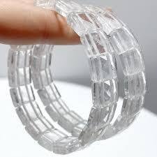 Clear Crystal Flat Bracelet