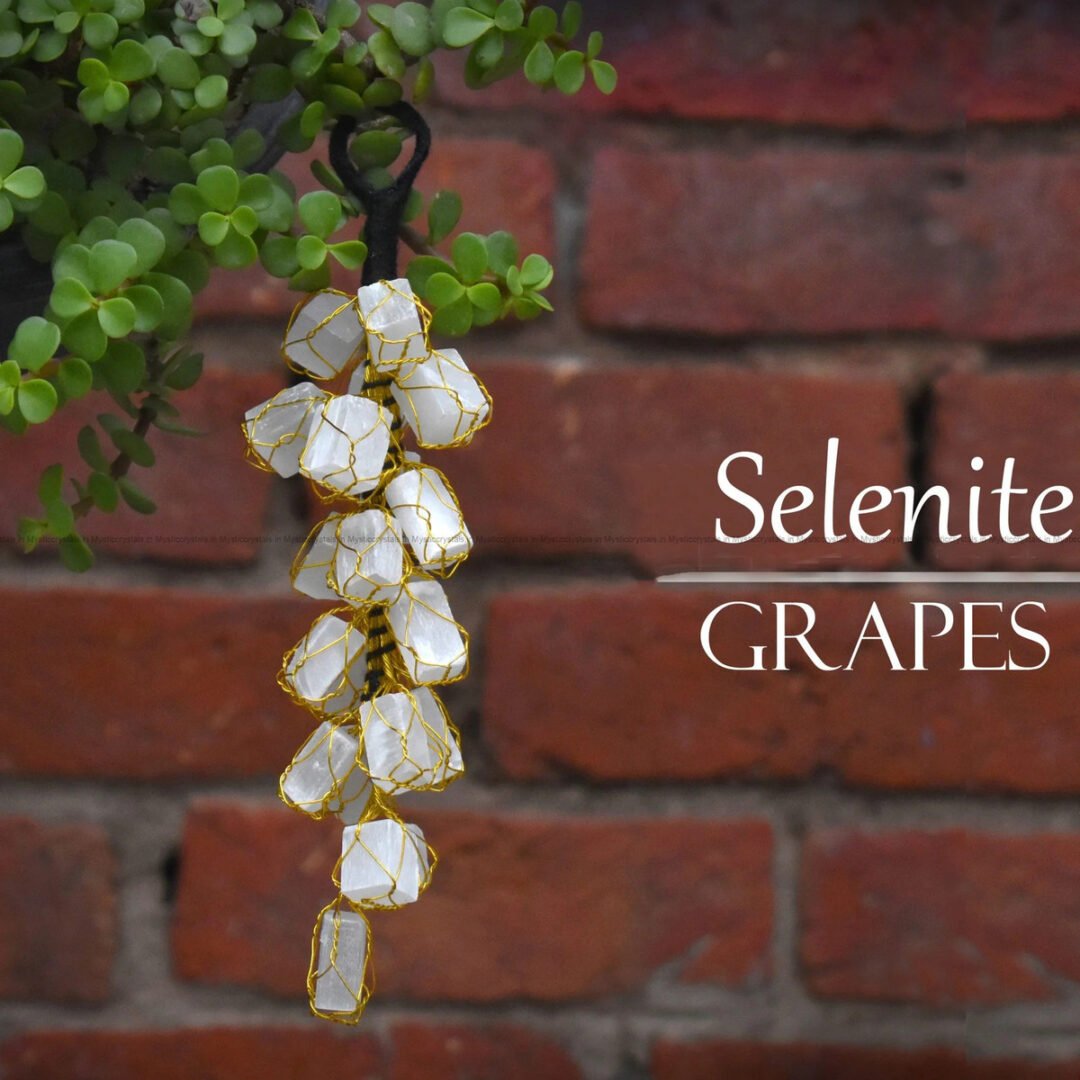 Selenite Crystal Stone Grapes