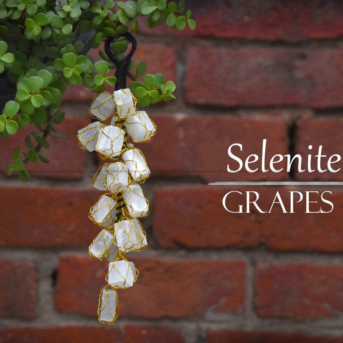 Selenite Crystal Stone Grapes