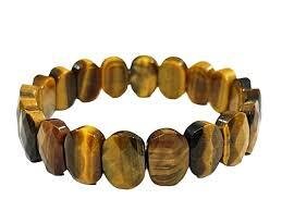 Tiger Eye Flat Diamond cut Bracelet