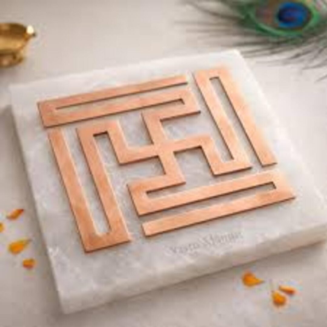 SSV Copper Nandavart Swastik